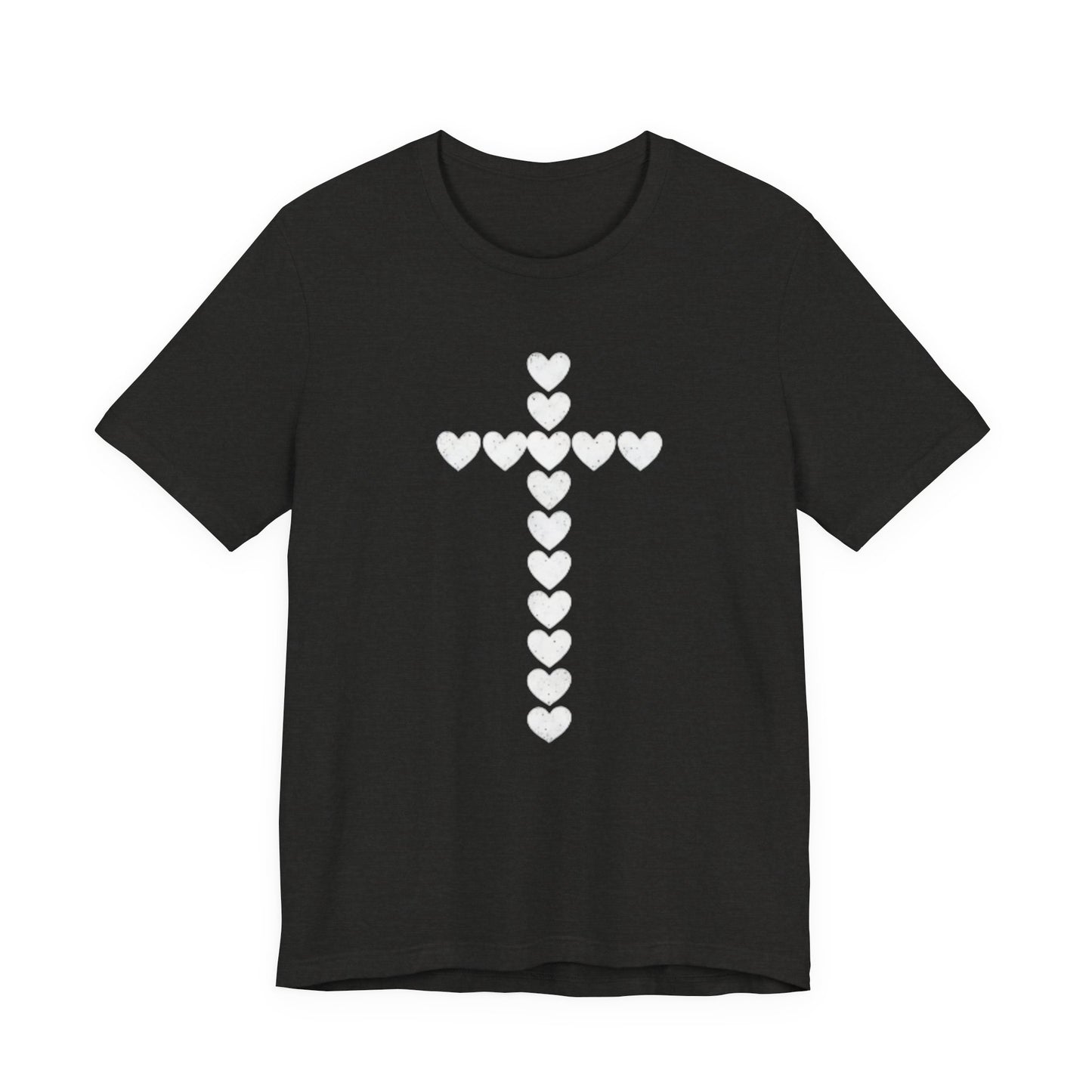 Heart Cross Faith Based Tee Shirt