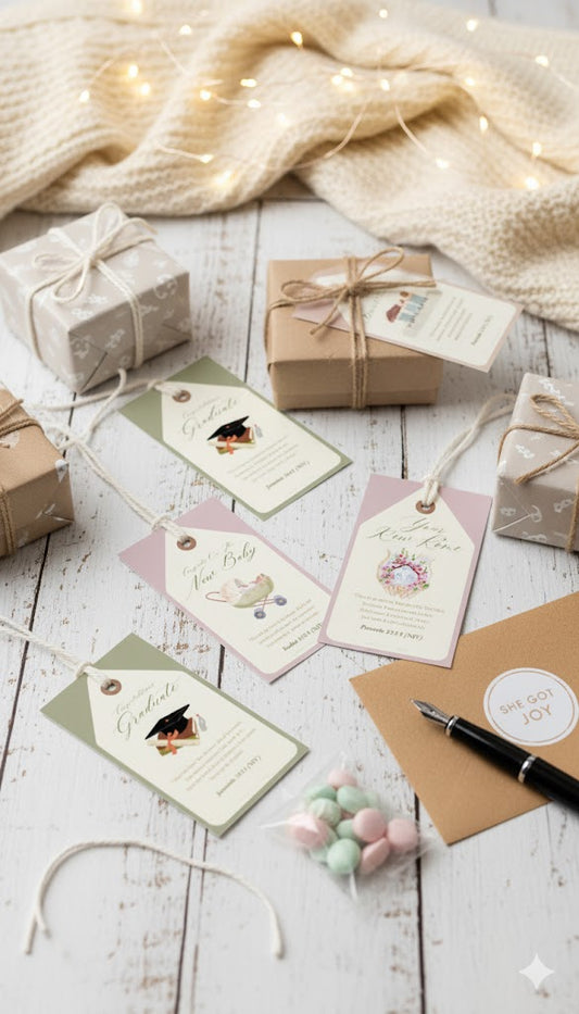 Popular Milestone Gift Tags Printable With Bible Verse & Scripture