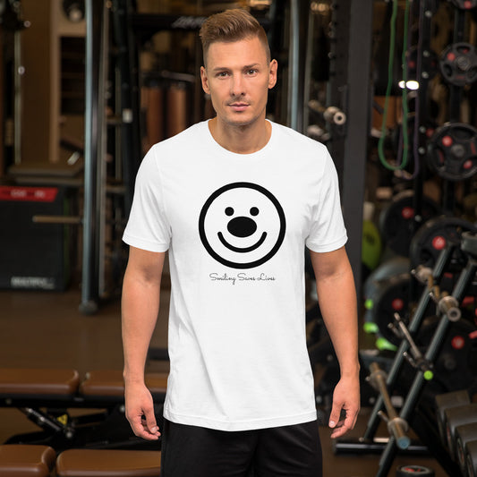 SMILING SAVES LIVES - HAPPY FACE Unisex T-Shirt