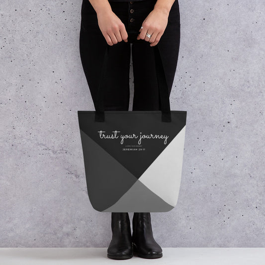 TRUST YOUR JOURNEY Jeremiah 29:11 Tote bag