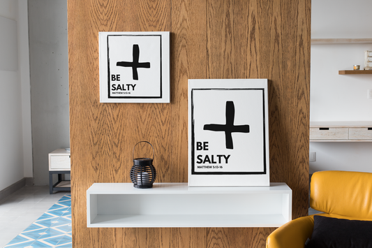 BE SALTY Matthew 5:13-16 Canvas Wall Art