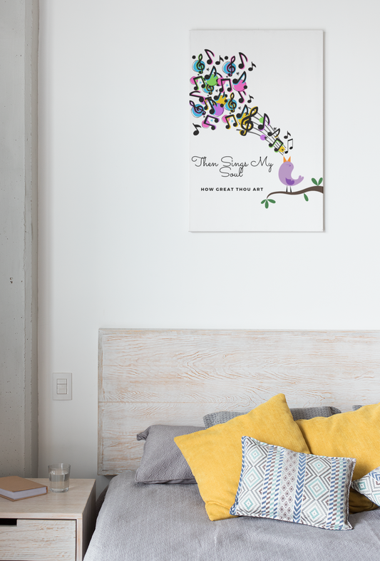 HOW GREAT THOU ART SINGS MY SOUL Canvas Wall Art