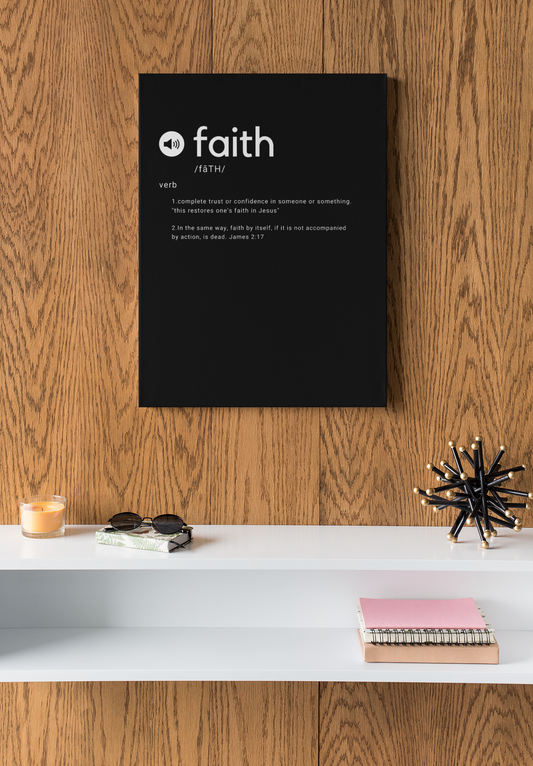FAITH WITHOUT WORKS - James 2:17 Canvas Art