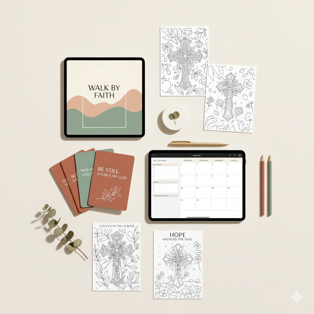 Faith-based digital product mockup 