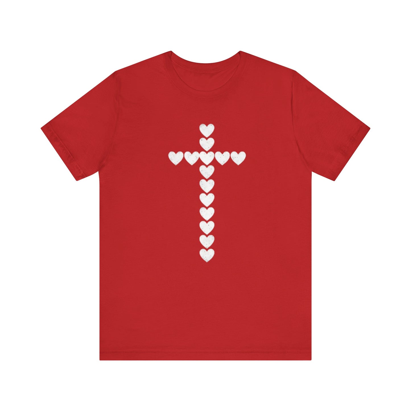 Heart Cross Faith Based Tee Shirt