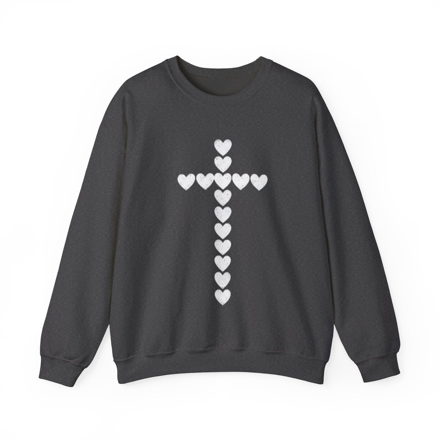 Christian Cross Hearts Sweatshirt