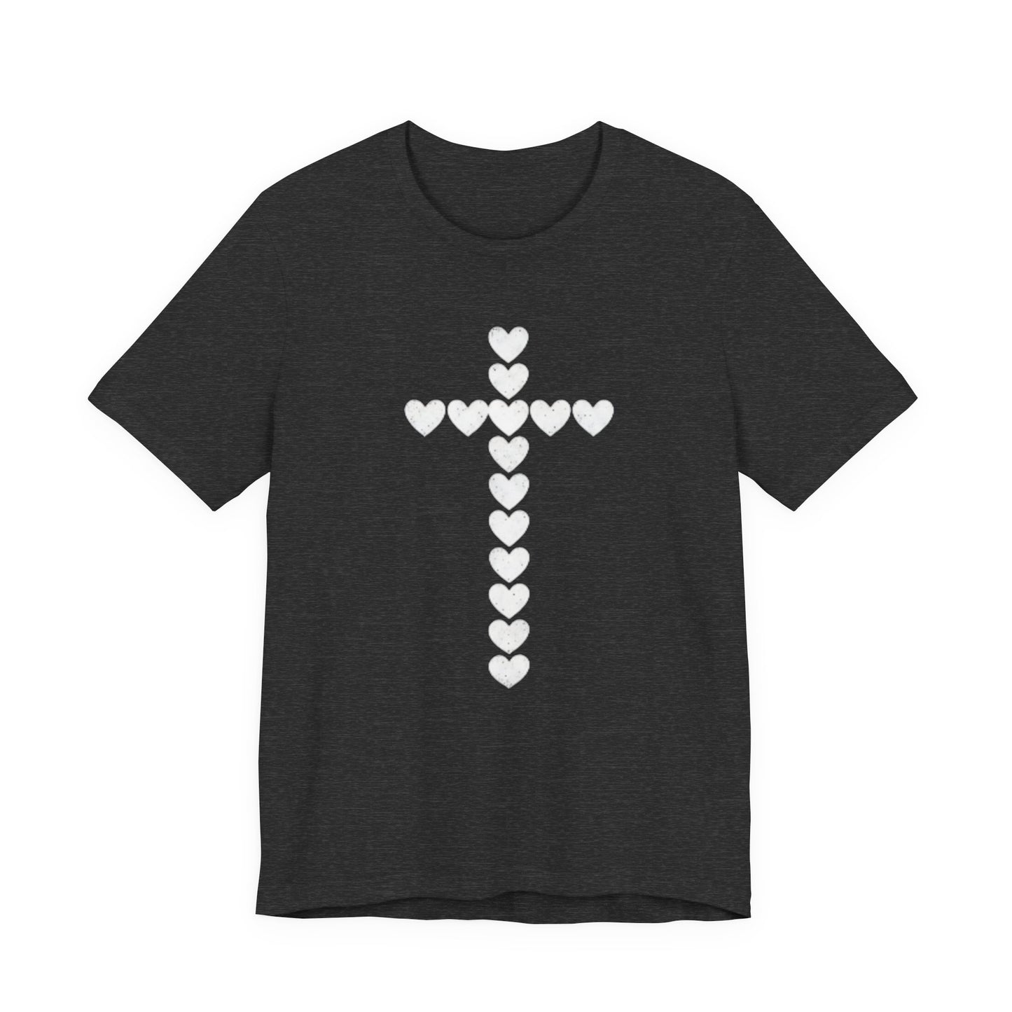 Heart Cross Faith Based Tee Shirt