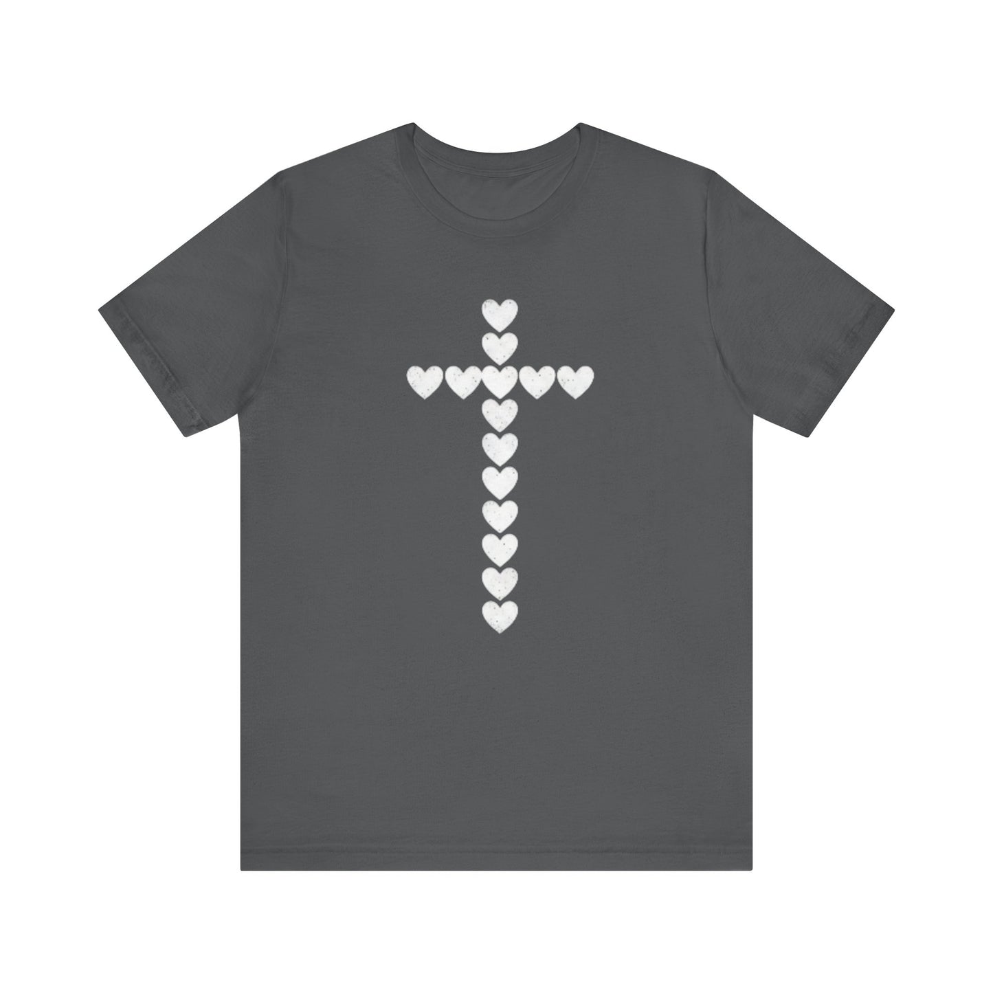 Heart Cross Faith Based Tee Shirt