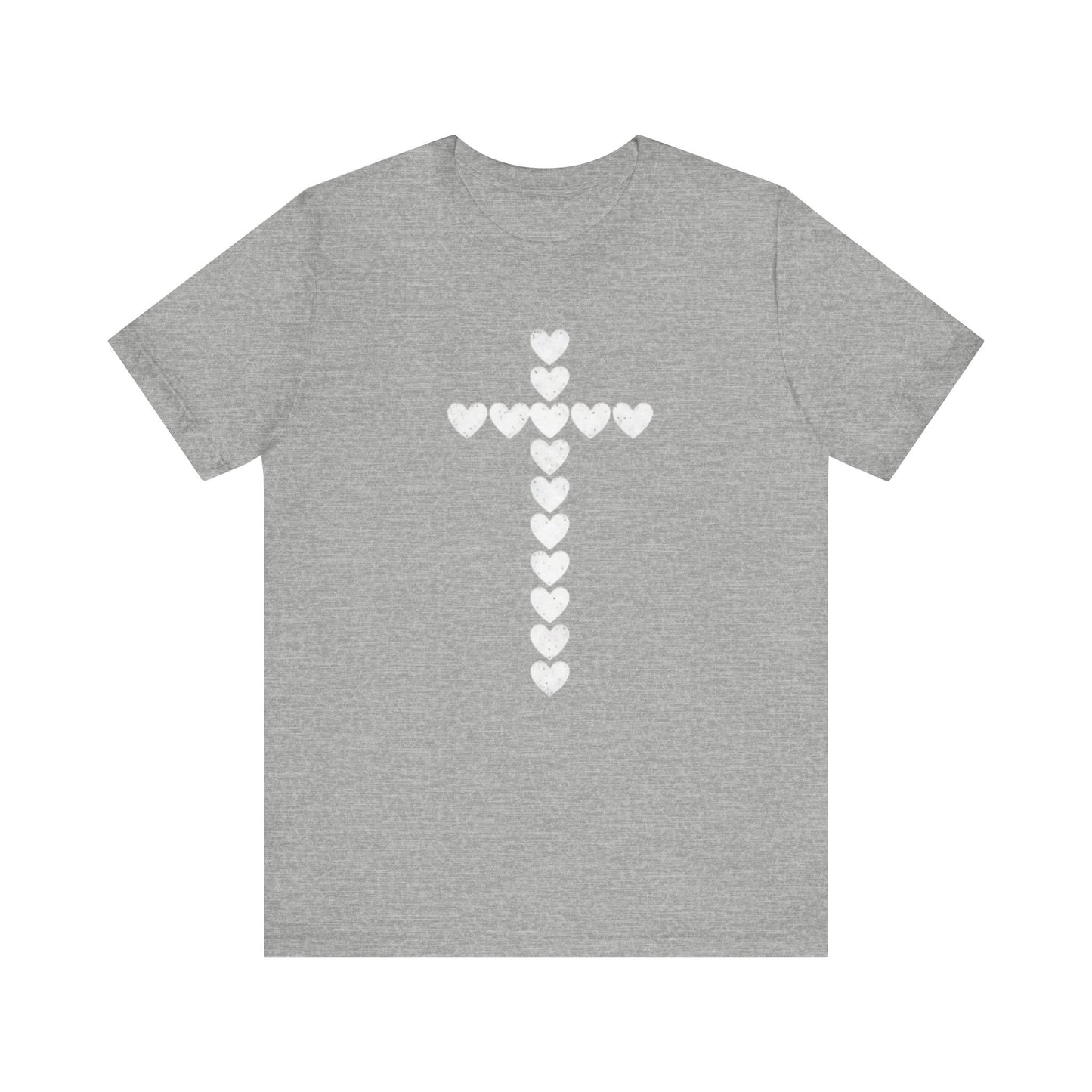Heart Cross Faith Based Tee Shirt