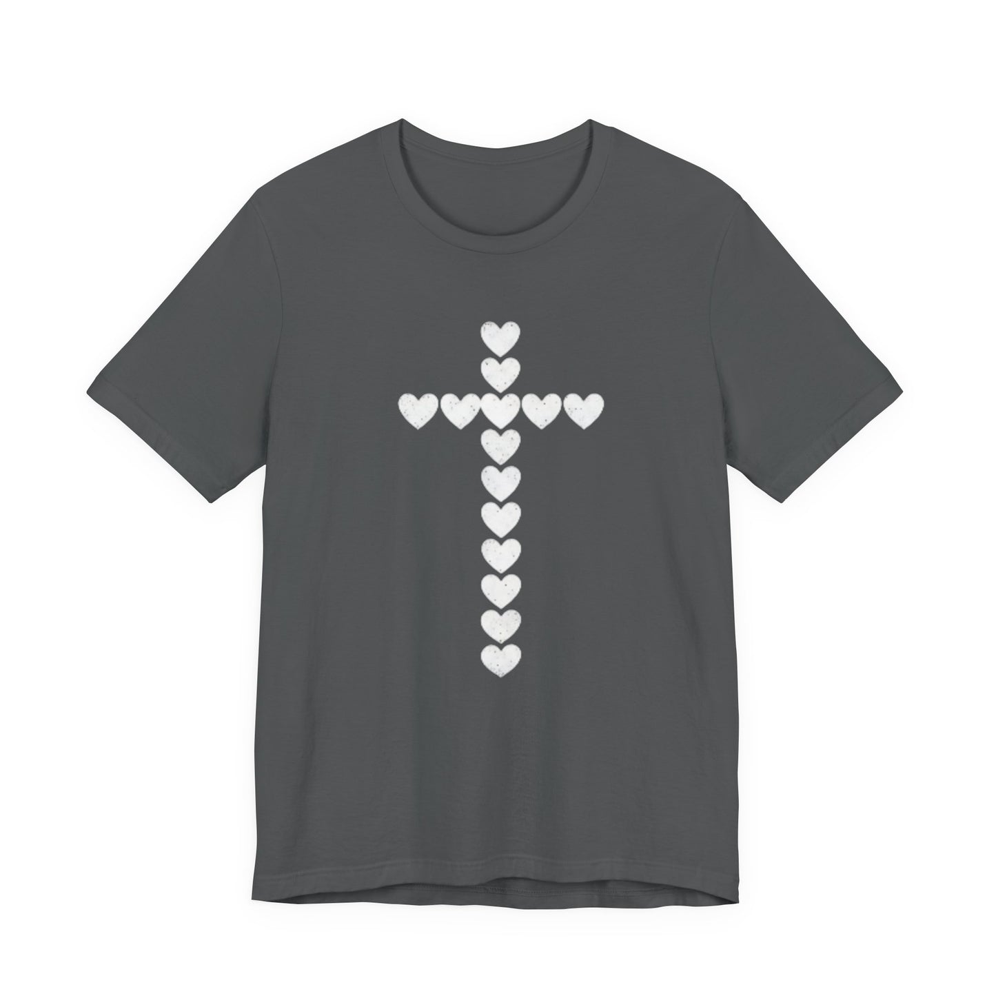 Heart Cross Faith Based Tee Shirt