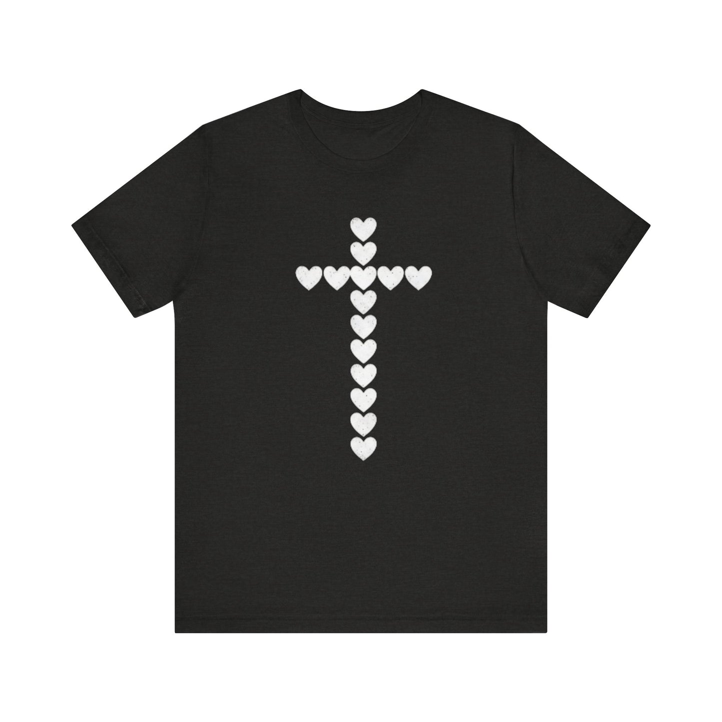 Heart Cross Faith Based Tee Shirt