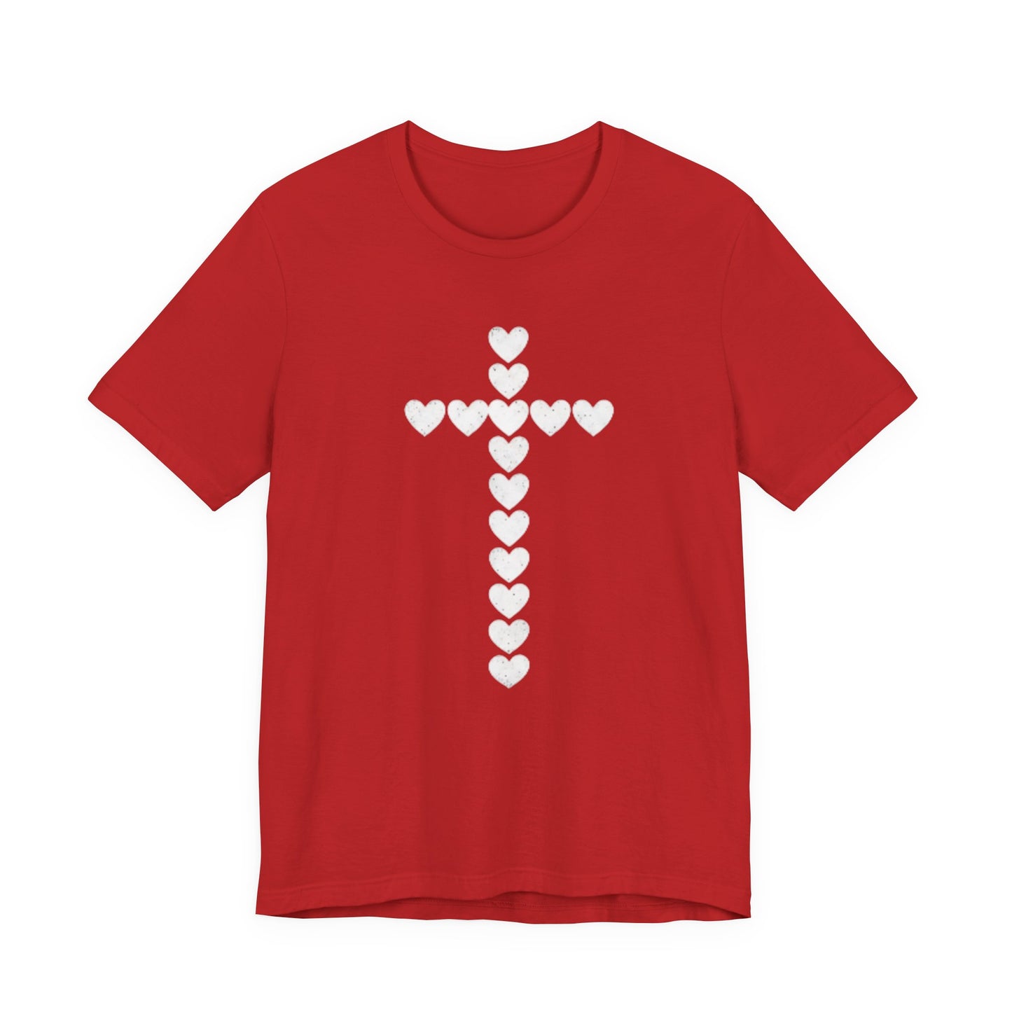Heart Cross Faith Based Tee Shirt