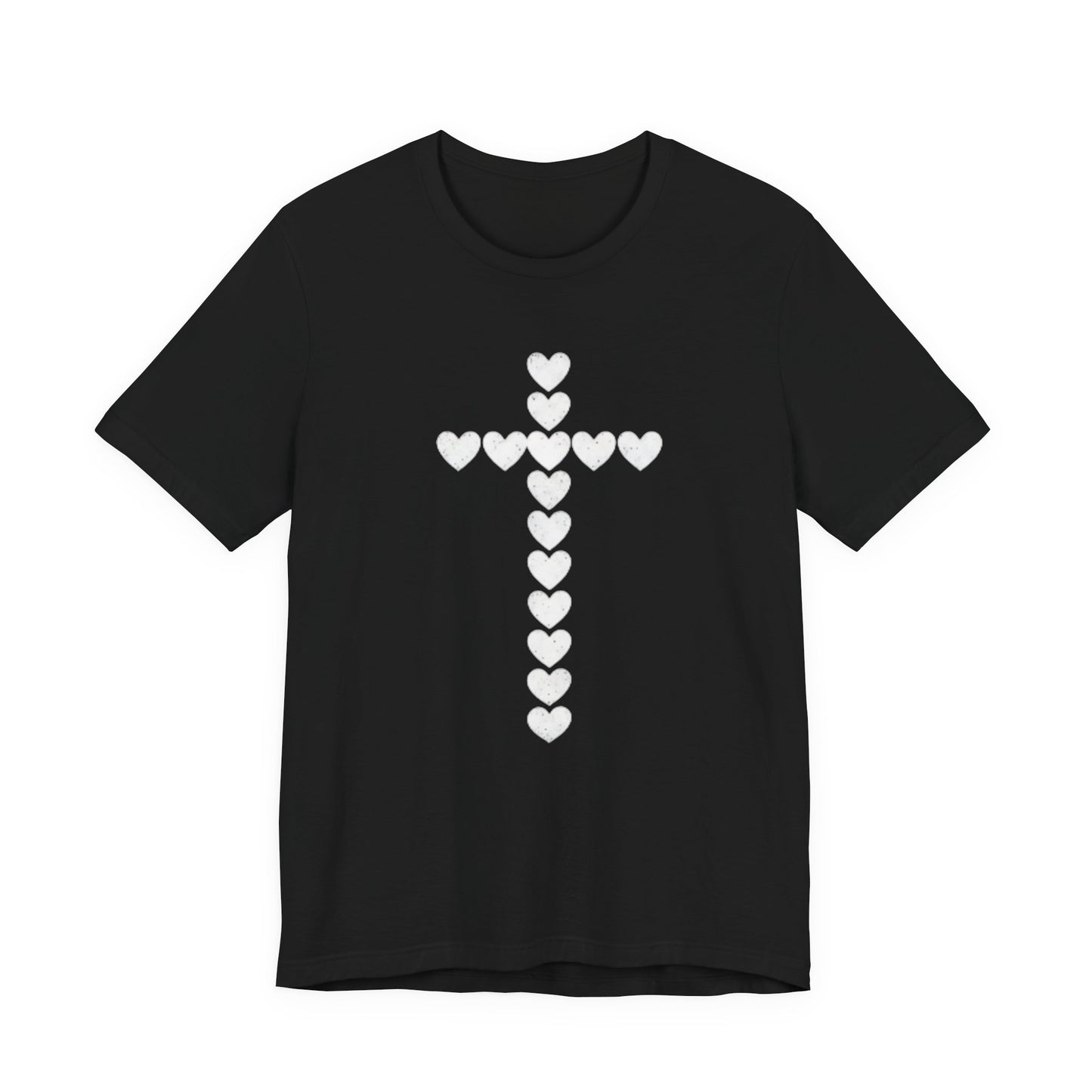 Heart Cross Faith Based Tee Shirt