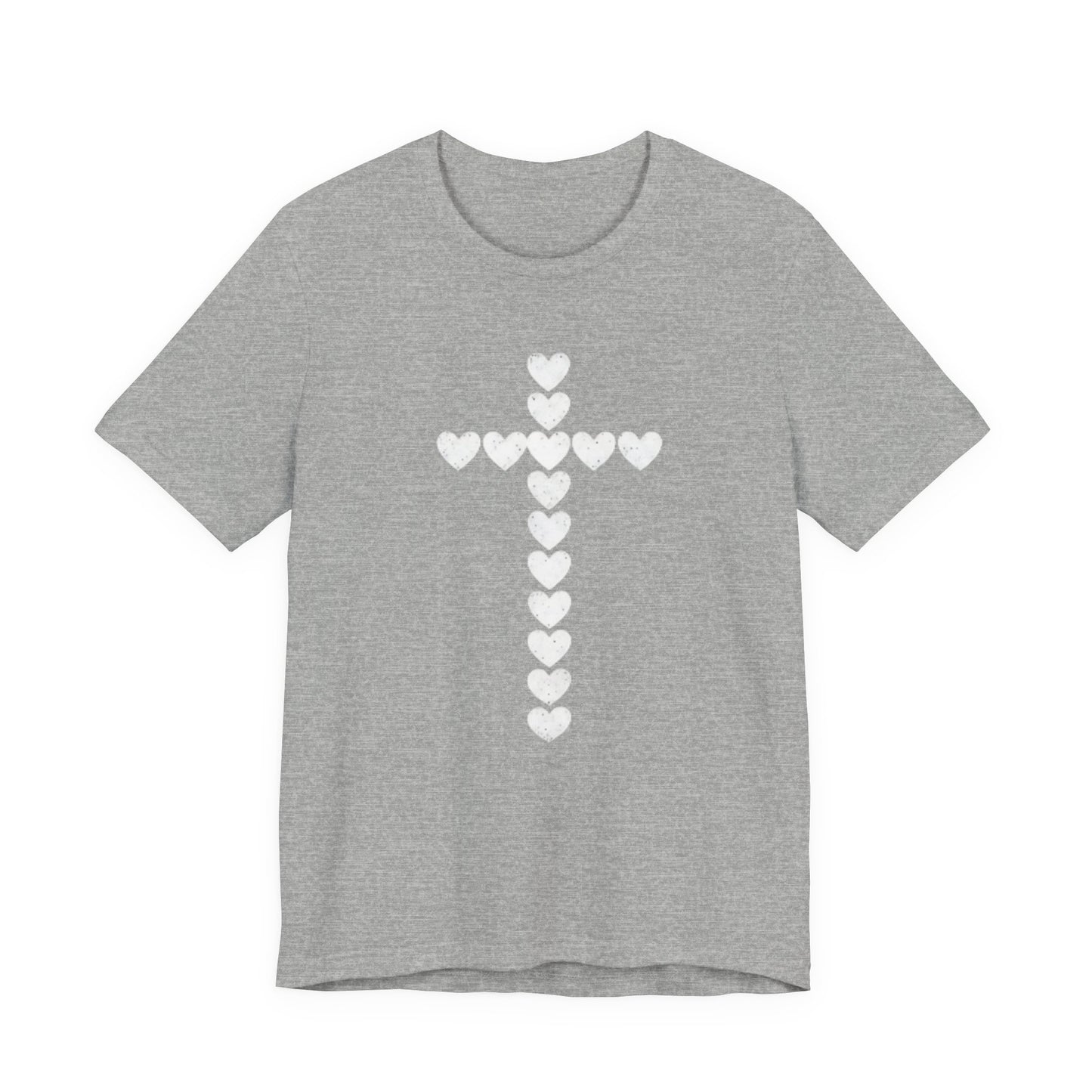 Heart Cross Faith Based Tee Shirt