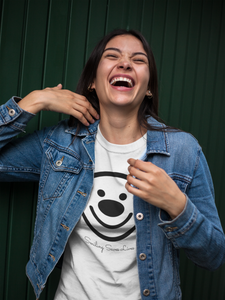 SMILING SAVES LIVES - HAPPY FACE Unisex T-Shirt