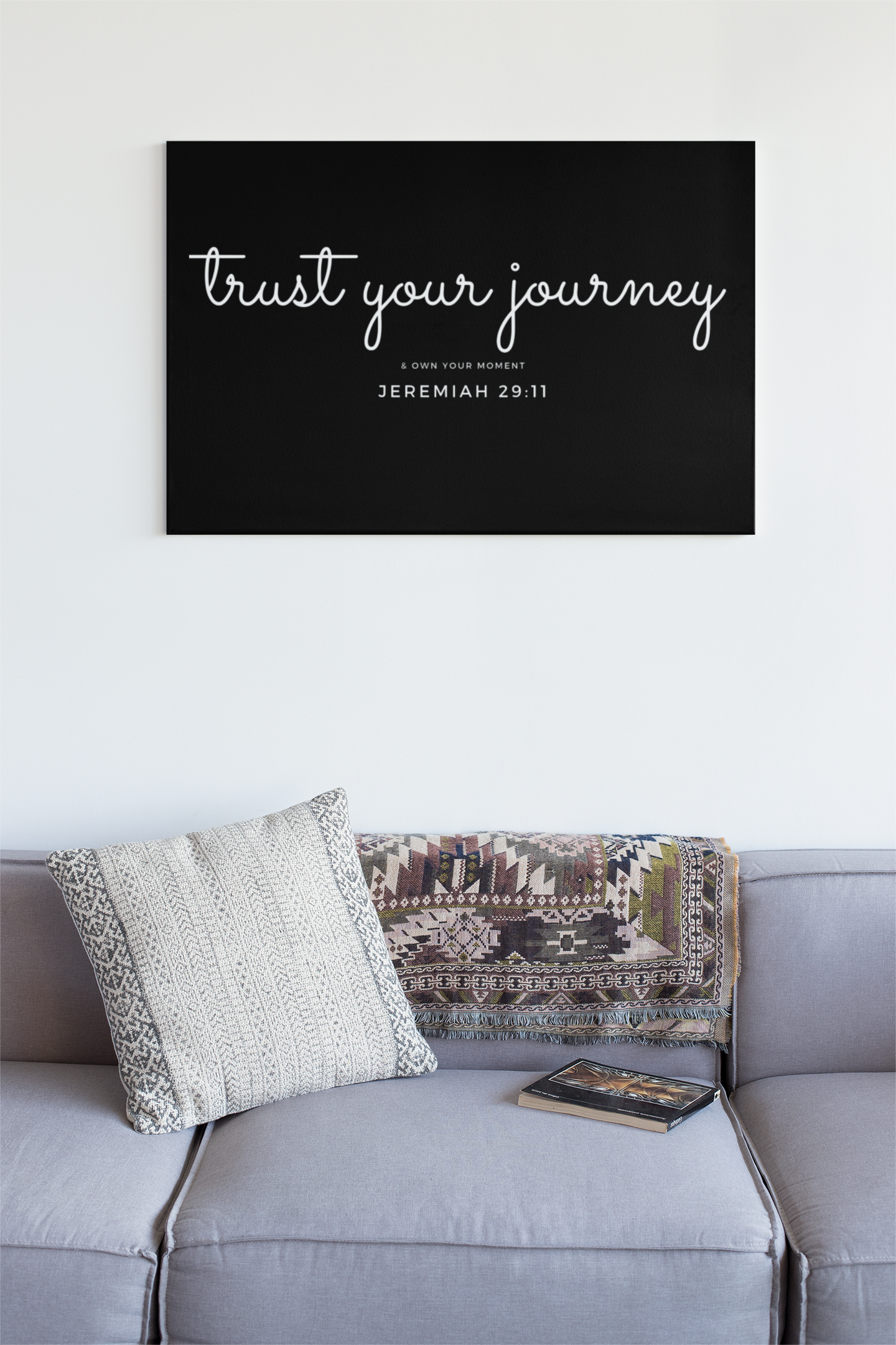 TRUST YOUR JOURNEY Jeremiah 29:11 Canvas Art