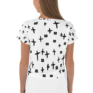 THE CROSS PERIOD All-Over Print Crop Tee