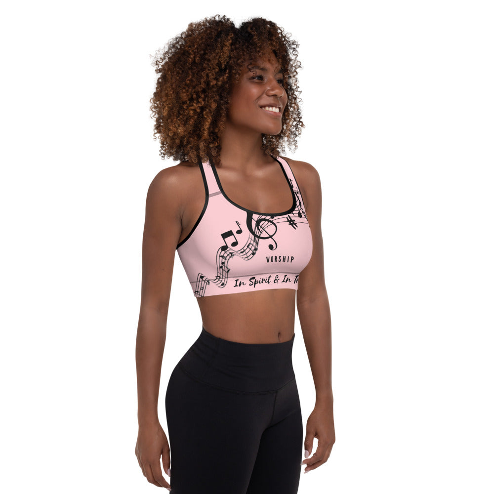 WORSHIP IN SPIRIT & IN TRUTH Padded Sports Bra