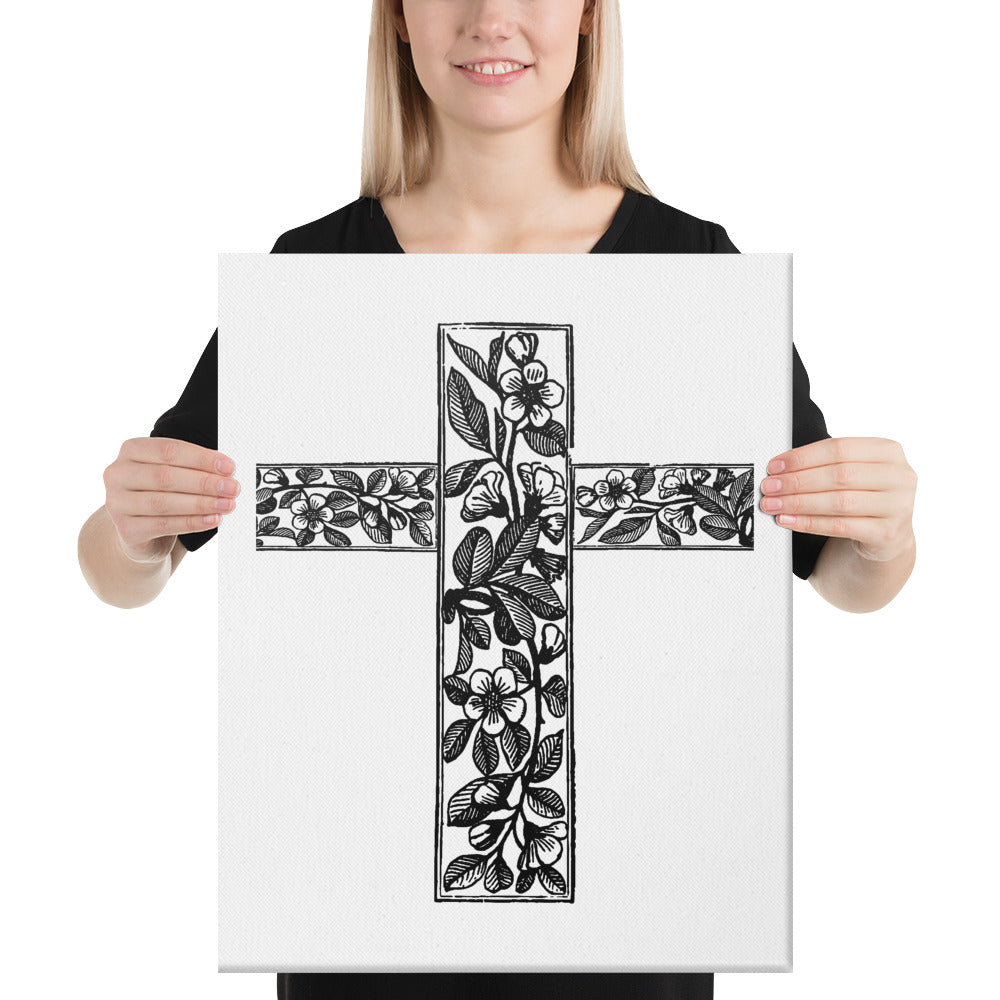 GARDEN CROSS Canvas Wall Art