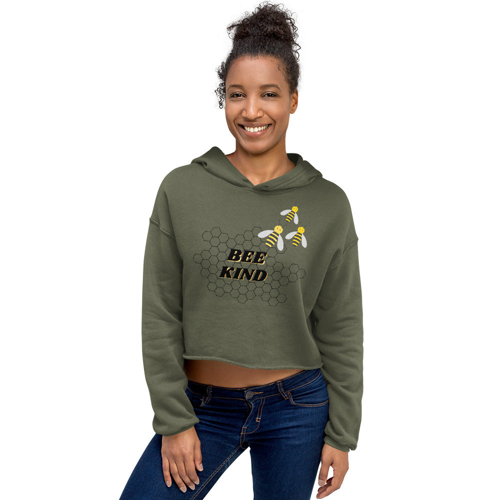 BEE KIND Crop Hoodie