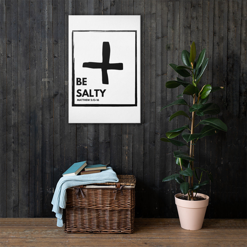BE SALTY Matthew 5:13-16 Canvas Wall Art