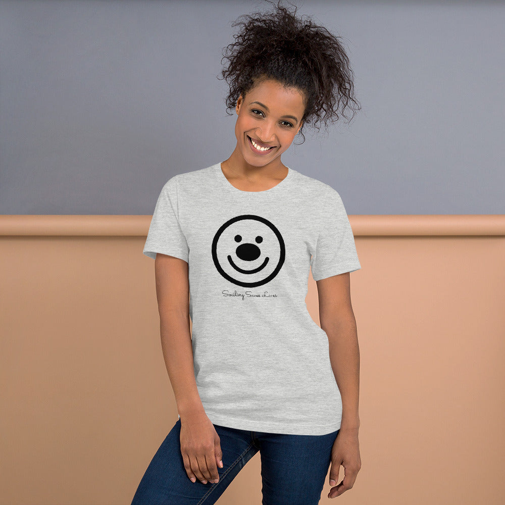 SMILING SAVES LIVES - HAPPY FACE Unisex T-Shirt