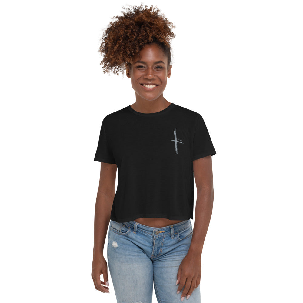 MY WHY! - Cross Crop Tee