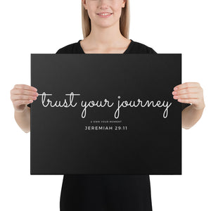 TRUST YOUR JOURNEY Jeremiah 29:11 Canvas Art