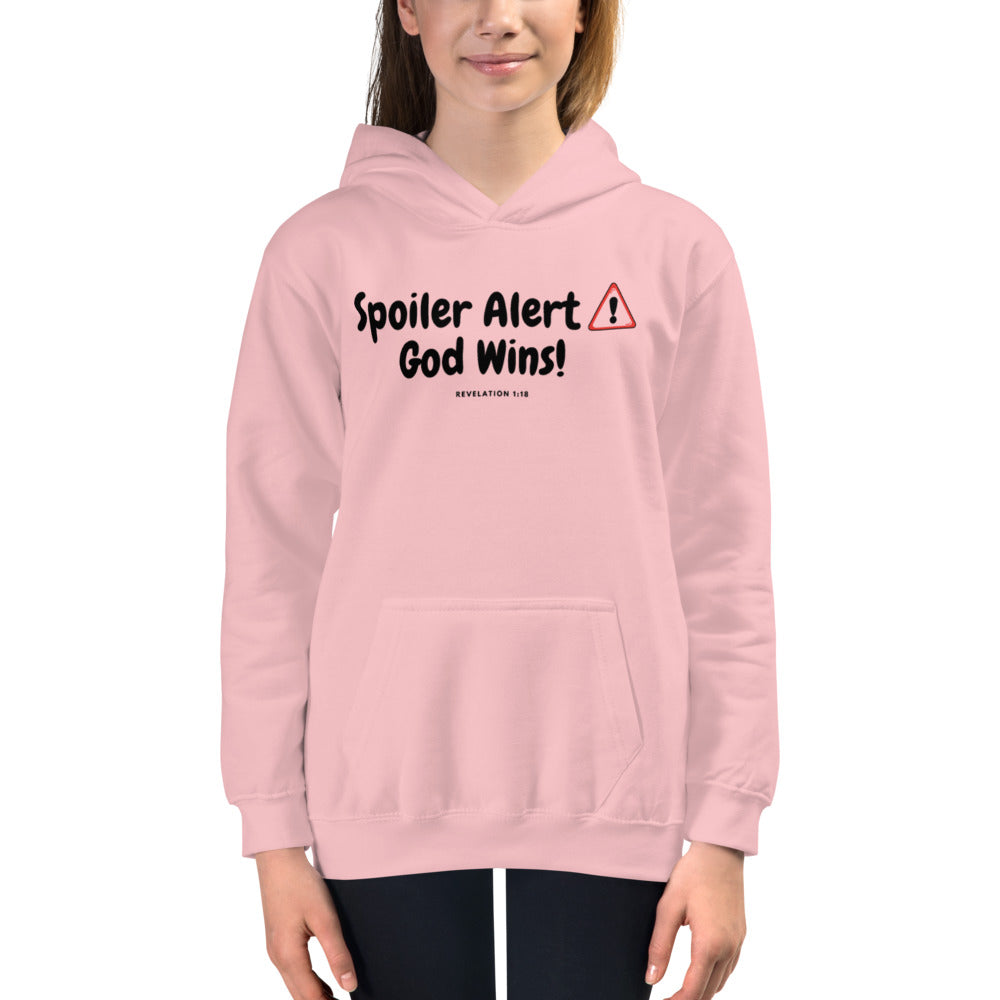 SPOILER ALERT GOD WINS! Kids Hoodie