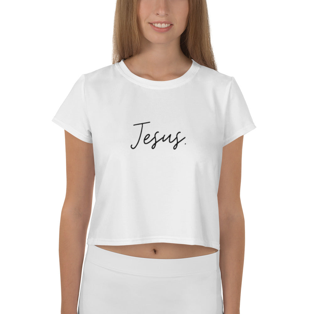 JESUS. Minimalistic Crop Tee