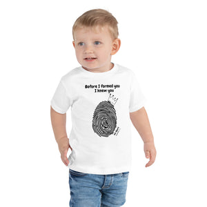 I'M SET APART Jeremiah 1:5 Toddler Short Sleeve Tee