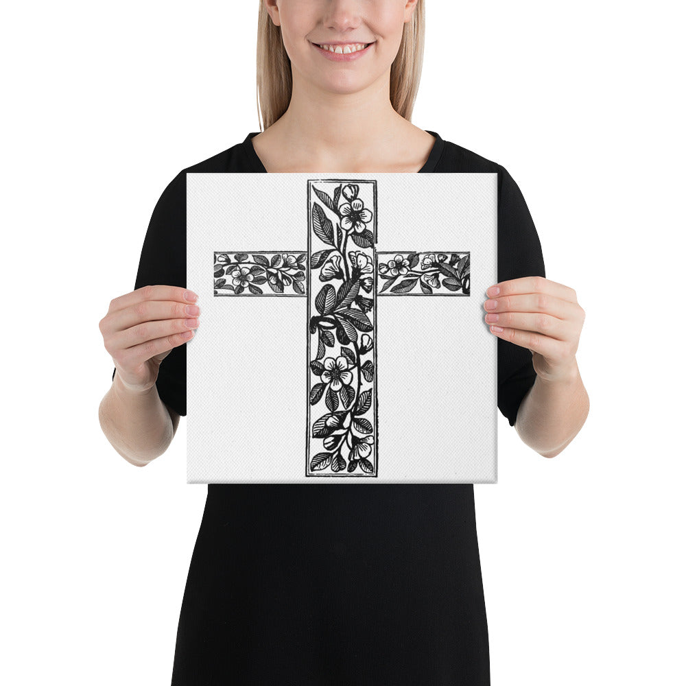 GARDEN CROSS Canvas Wall Art