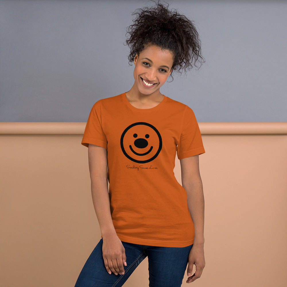 SMILING SAVES LIVES - HAPPY FACE Unisex T-Shirt