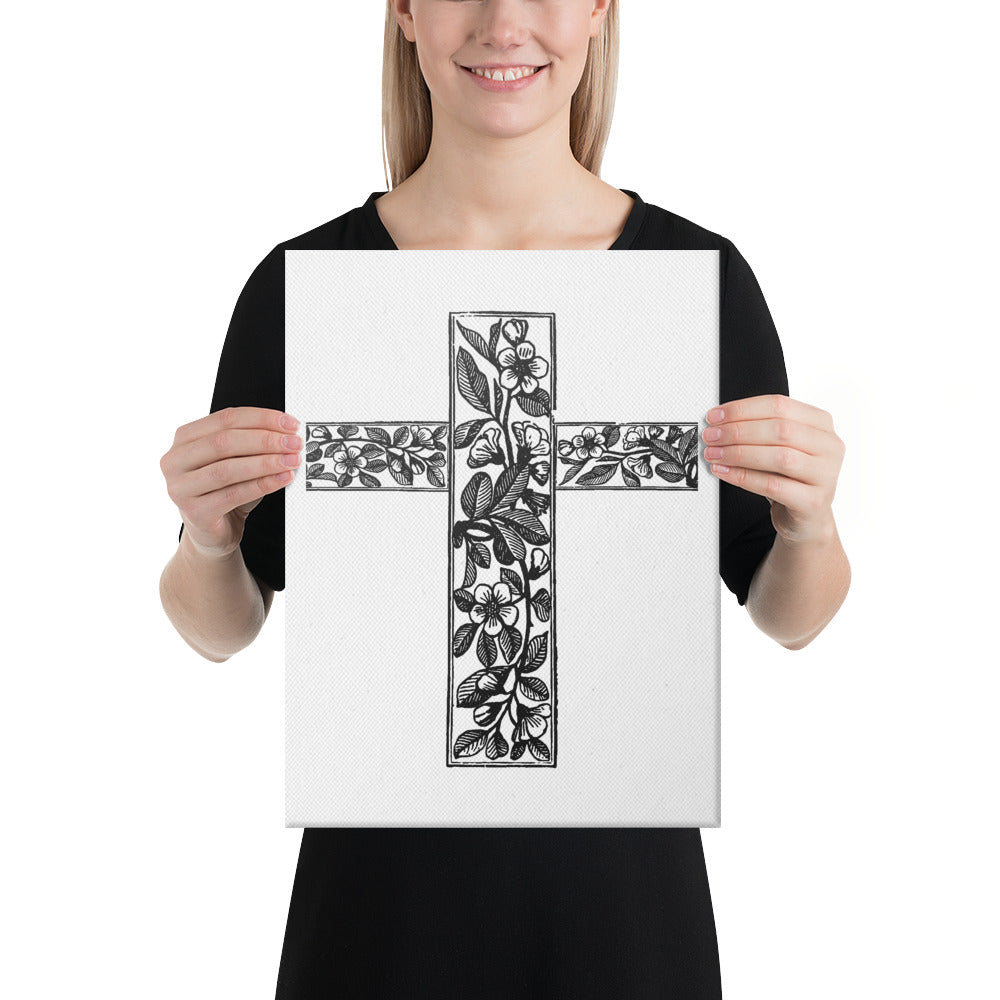 GARDEN CROSS Canvas Wall Art