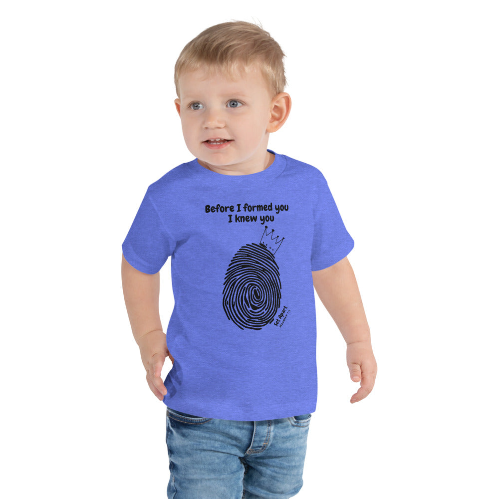 I'M SET APART Jeremiah 1:5 Toddler Short Sleeve Tee