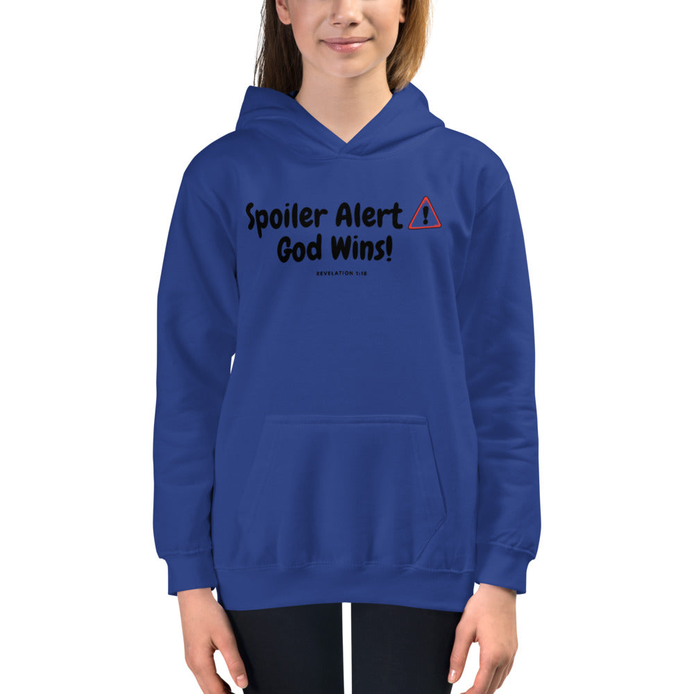 SPOILER ALERT GOD WINS! Kids Hoodie