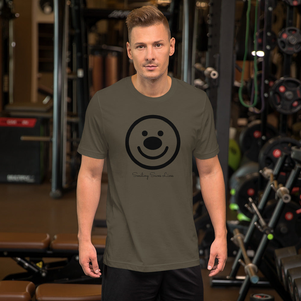SMILING SAVES LIVES - HAPPY FACE Unisex T-Shirt