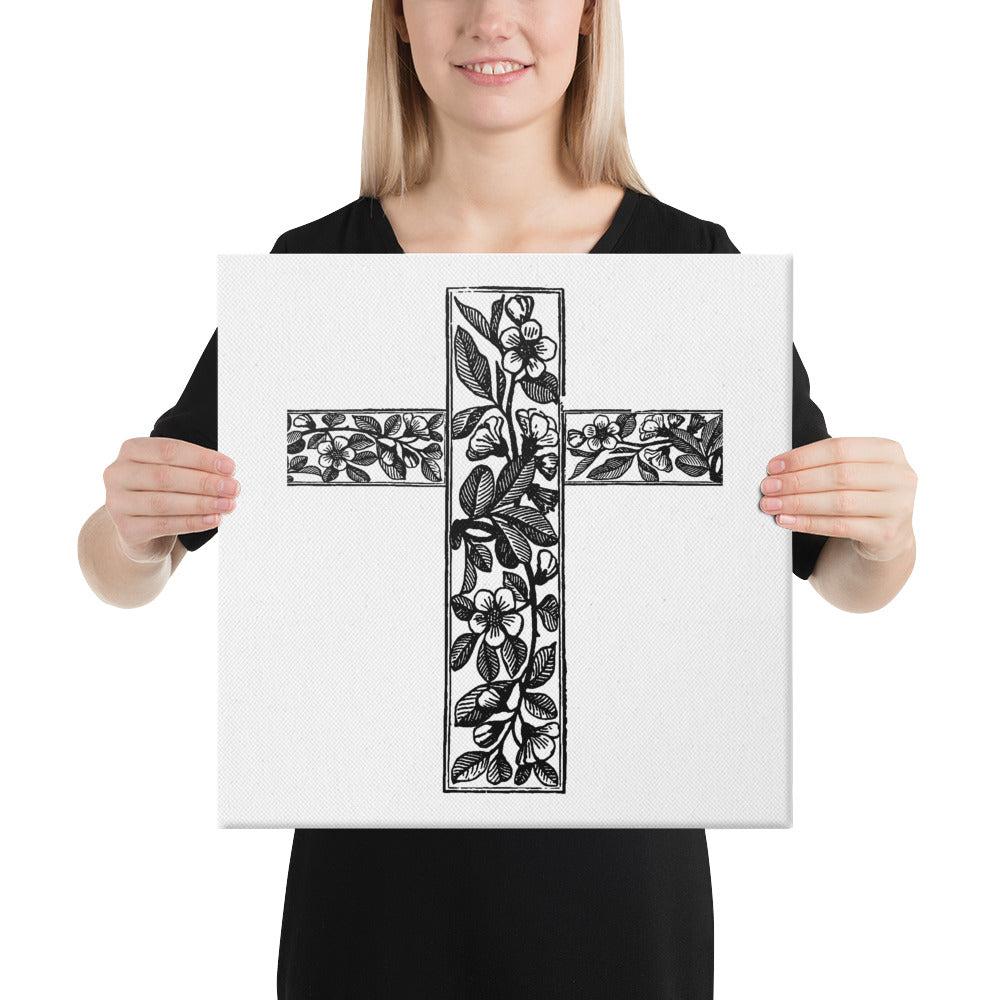 GARDEN CROSS Canvas Wall Art