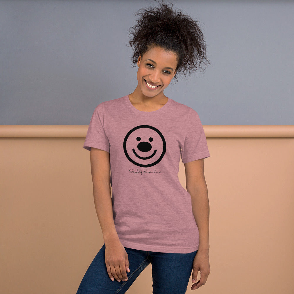 SMILING SAVES LIVES - HAPPY FACE Unisex T-Shirt