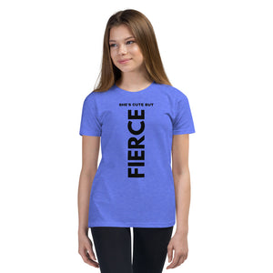 SHE'S CUTE BUT FIERCE Youth Short Sleeve T-Shirt