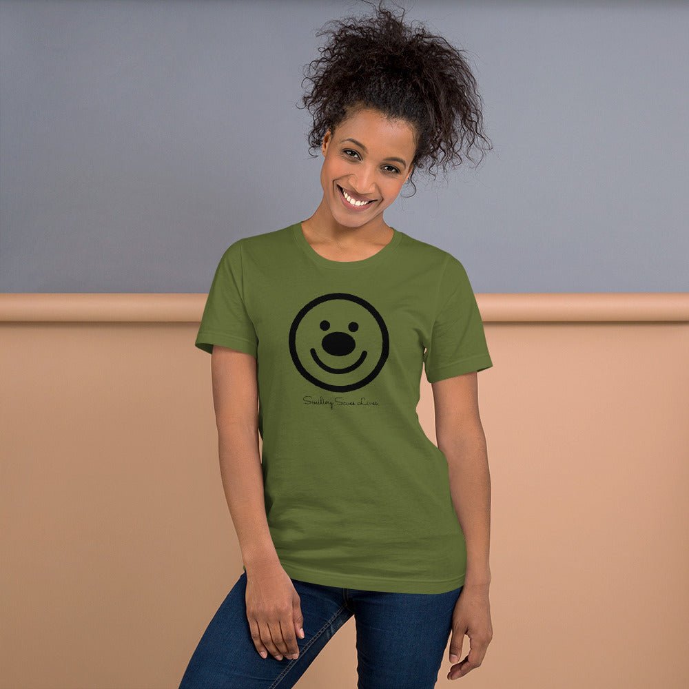 SMILING SAVES LIVES - HAPPY FACE Unisex T-Shirt