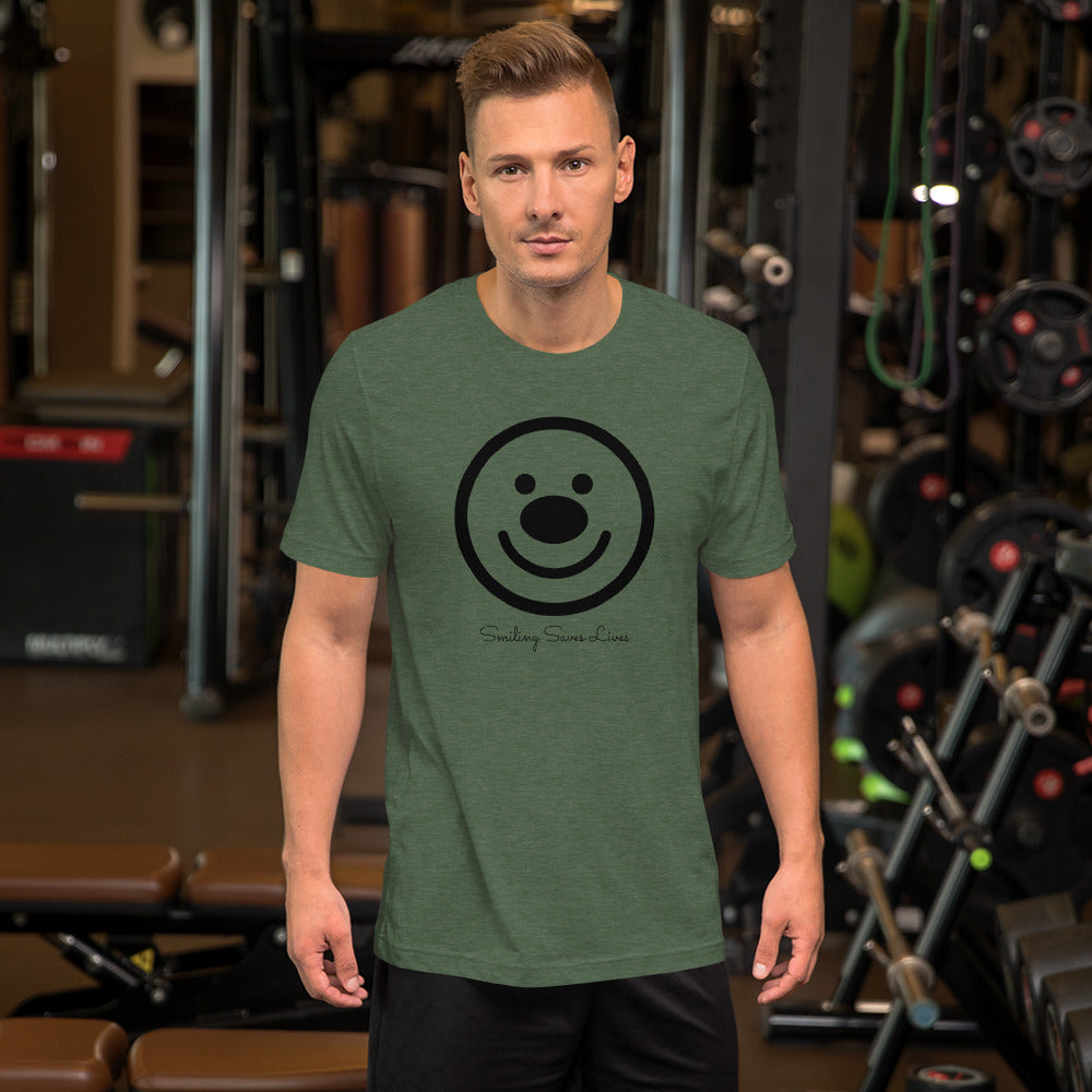 SMILING SAVES LIVES - HAPPY FACE Unisex T-Shirt