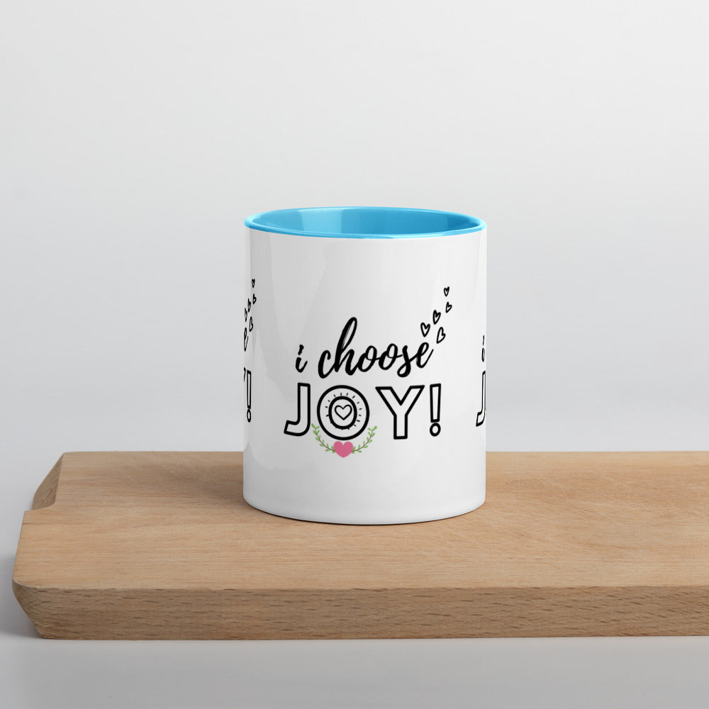 I CHOOSE JOY Mug with Color Inside