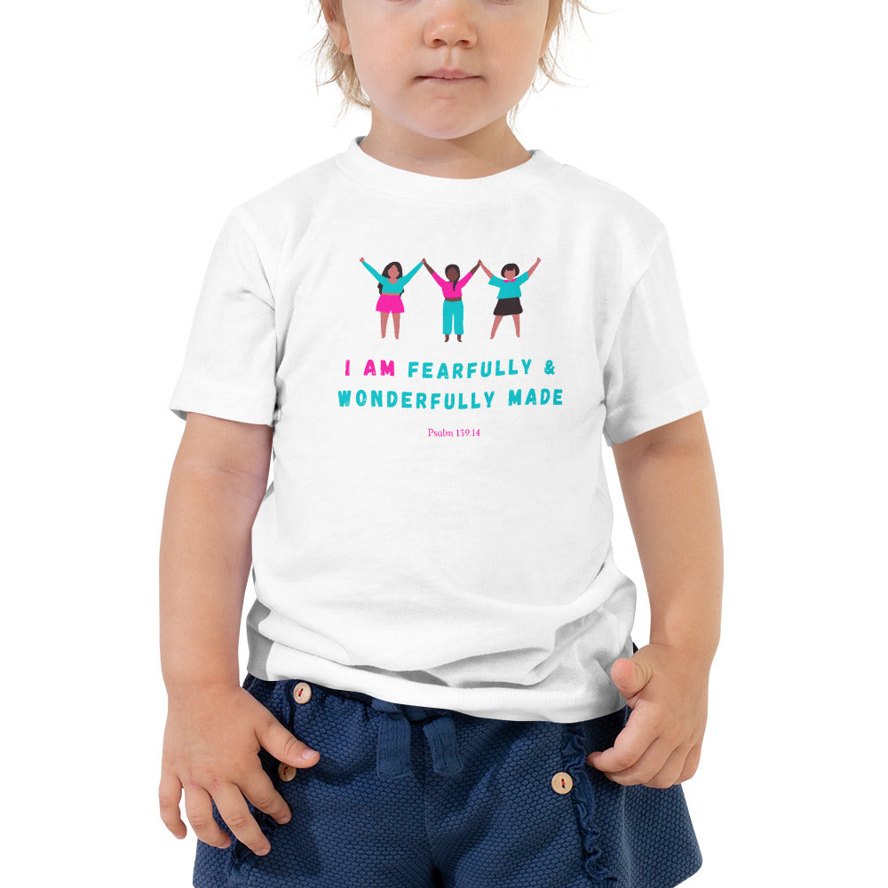 I AM FEARFULLY & WONDERFULLY MADE Psalm 139:14 TODDLER Tee