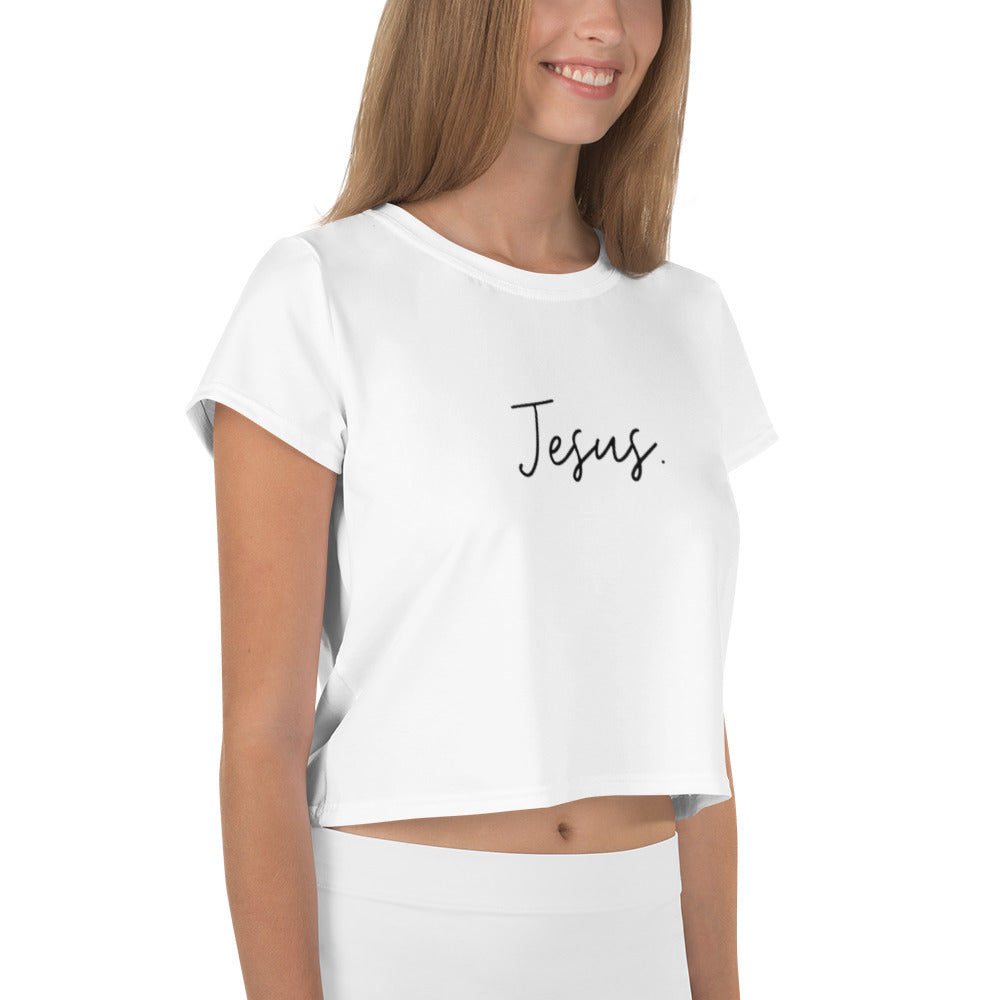 JESUS. Minimalistic Crop Tee