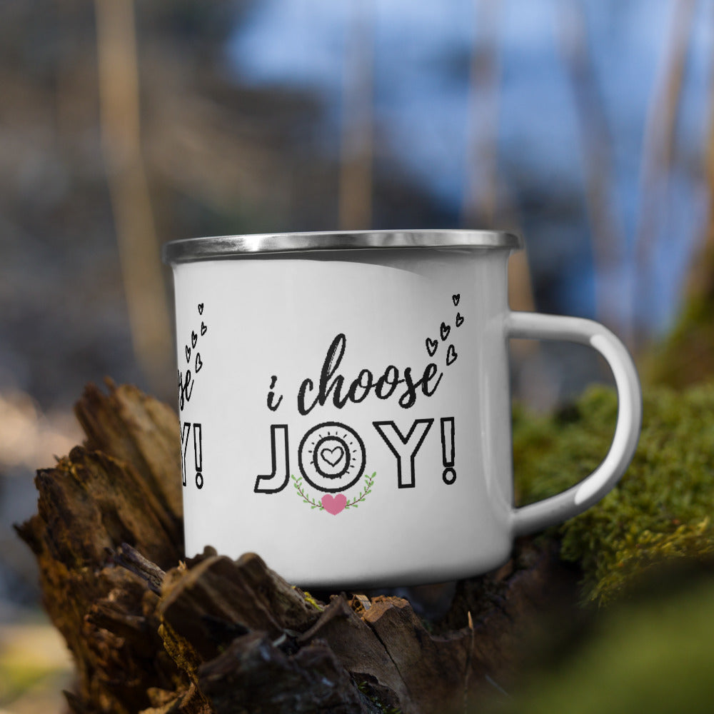 I CHOOSE JOY Enamel Mug