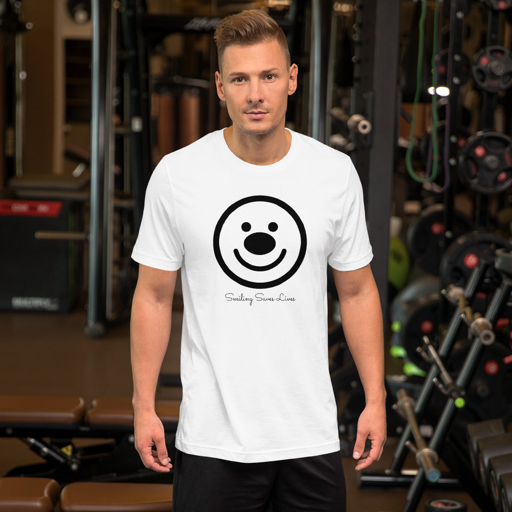 SMILING SAVES LIVES - HAPPY FACE Unisex T-Shirt