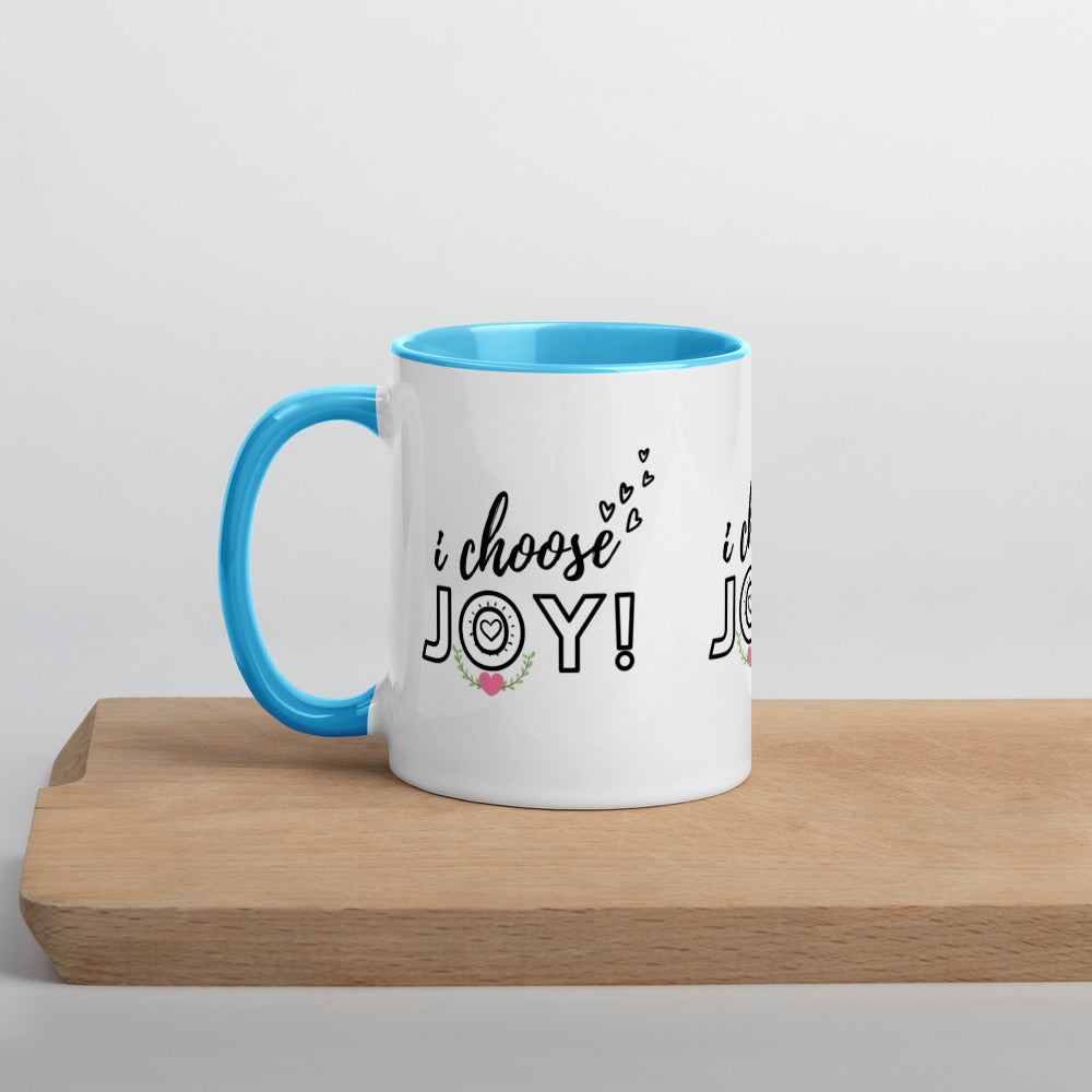 I CHOOSE JOY Mug with Color Inside