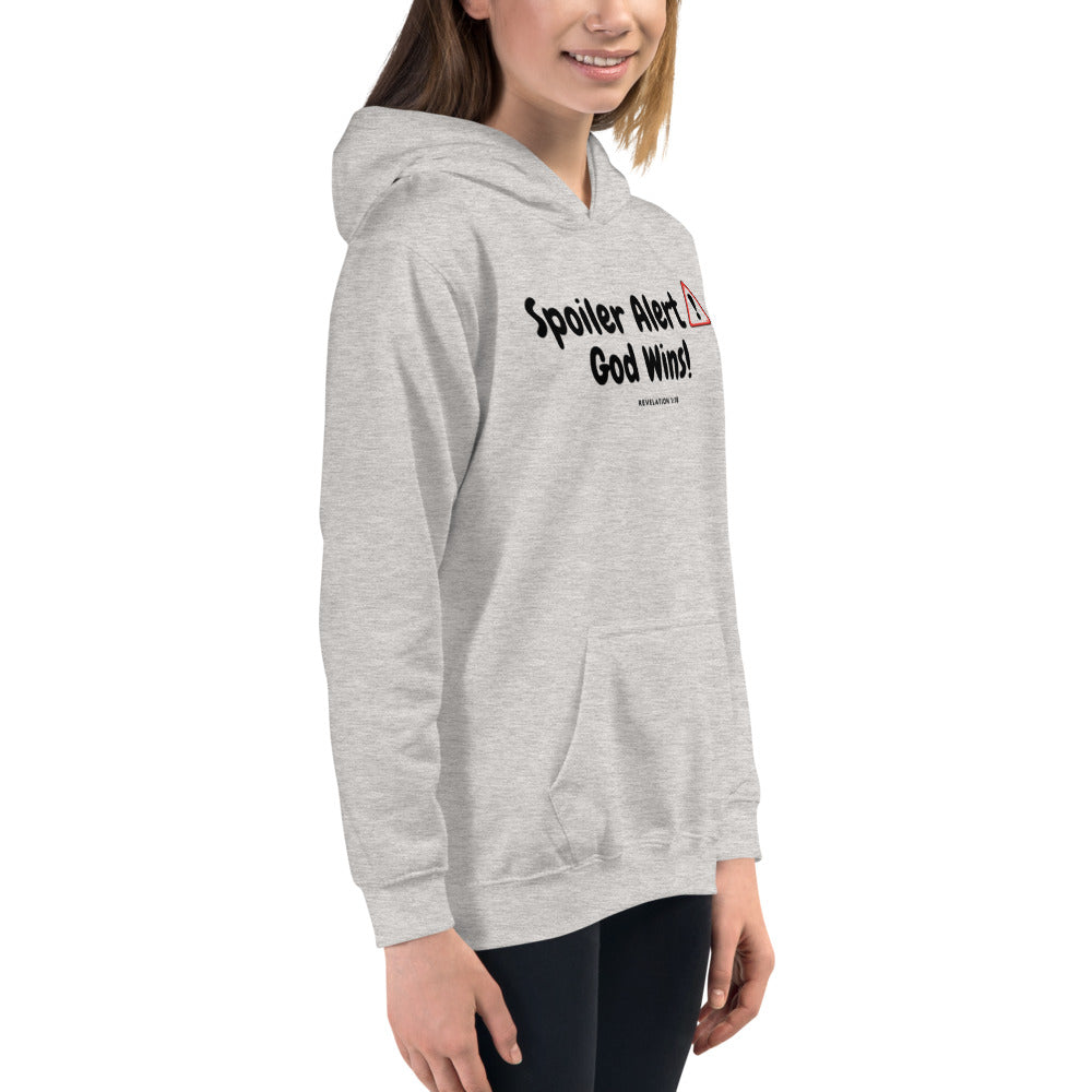 SPOILER ALERT GOD WINS! Kids Hoodie