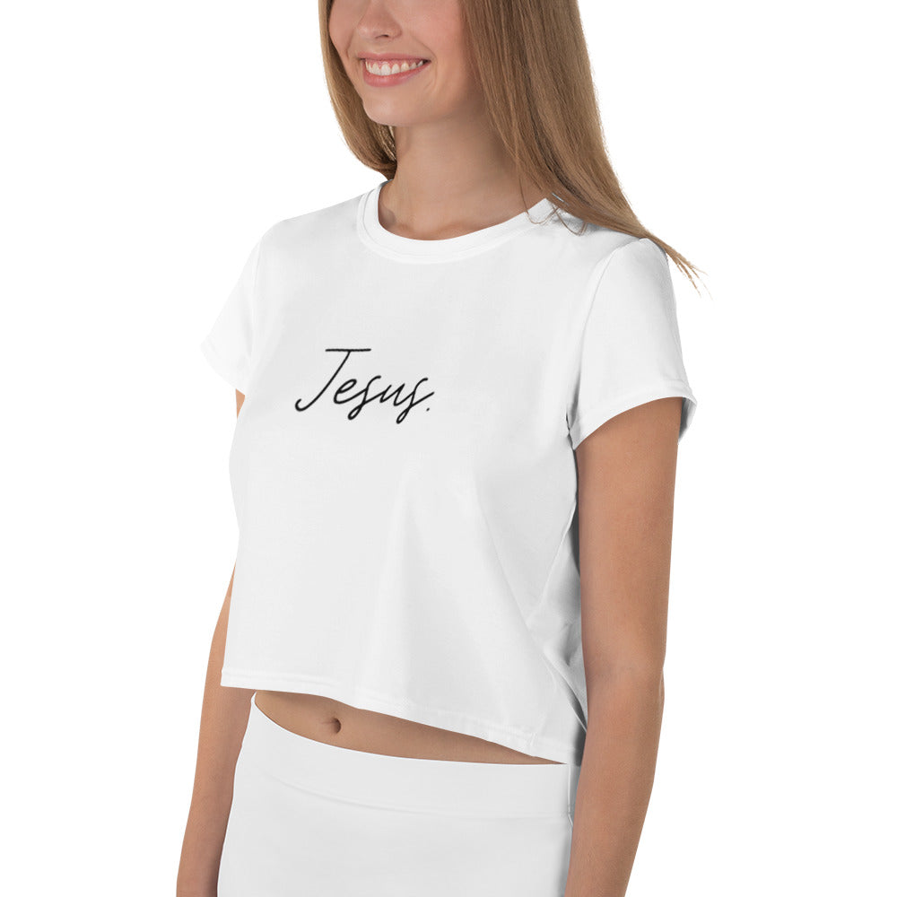 JESUS. Minimalistic Crop Tee